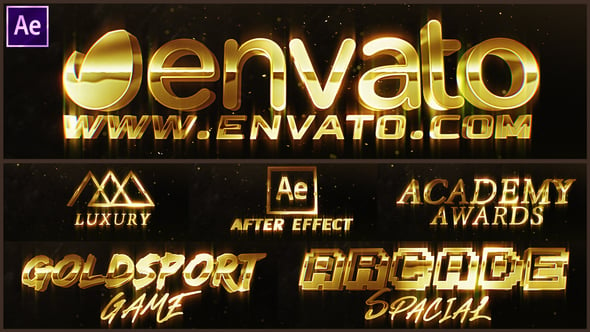 Luxury Gold Text Logo Intro（674413）-技能树